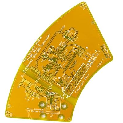قیمت مناسب PCB چرخشی سریع دو لایه سفت و سخت 1.6 میلی متری 1 اونس زرد ماسک لحیم سفید آنلاین