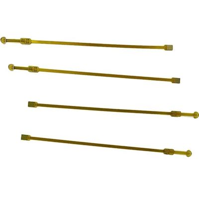 قیمت مناسب OEM 6 لایه سخت انعطاف پذیر PCB پوشش زرد 1.1 میلی متر بدون فیلم صفحه ابریشم آنلاین