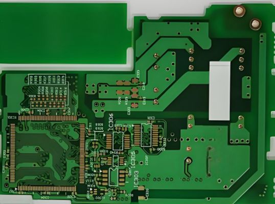قیمت مناسب PCB مس با تکنولوژی Soldermask سوراخ پلگ 0.1mm/0.1mm Min عرض خط / فاصله آنلاین