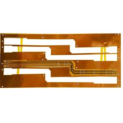 قیمت مناسب Flex 2 Layer Flexible PCB Board Yellow Cover Film 0.5mm Silkscreen آنلاین
