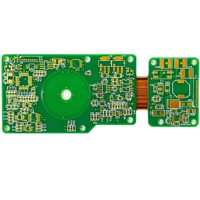 قیمت مناسب 2 oz Rigid Flex PCB 8 Layer ENIG Green Cover Film White 1.5mm آنلاین