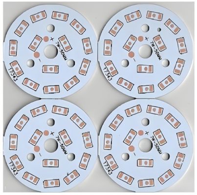 قیمت مناسب Aluminium PCB Board For LED Lighting Solutions With 1OZ White Soldermask آنلاین